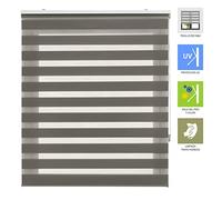 ECOMMERC3 | Estor Enrollable Noche y Día Elegante Tamaño 80x180 - Estor Noche y Día Doble Tejido Tamaño Tela 77x175 - Estor Fácil Instalación Color Gris Antracita