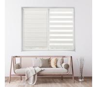 ECOMMERC3 | Estor Enrollable Noche y Día Sin Taladrar Tamaño 105x130 - Estor Easyfix SIN Herramientas Tamaño Tela 102x125 - Estor Noche y Día Lino