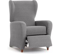 ECOMMERC3 | Funda Bielástica para Sillón Relax Súper Elástico - Funda Sillón Relax Color Gris Adaptable, Transpirable y Fácil de Colocar con Espumas de Sujeción y Gomas