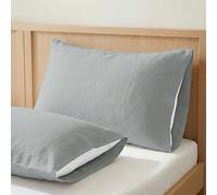 ECOMMERC3 | Funda de Almohada 135 100% Algodón - Funda Almohada Color Azul Plomo Suavidad y Frescura para un Descanso Transpirable, Hipoalergénica y Duradera