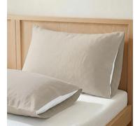 ECOMMERC3 | Funda de Almohada 135 100% Algodón - Funda Almohada Color Lino Suavidad y Frescura para un Descanso Transpirable, Hipoalergénica y Duradera