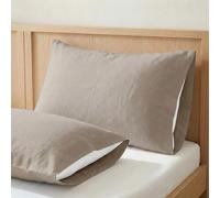 ECOMMERC3 | Funda de Almohada 90 100% Algodón - Funda Almohada Color Tierra Suavidad y Frescura para un Descanso Transpirable, Hipoalergénica y Duradera