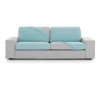 ECOMMERC3 | Funda de Asiento para Sofá Bielástica Talla L - Funda Silla Color Agua Marina Ajuste, Fácil de Poner y Quitar con Gomas de Sujeción