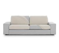 ECOMMERC3 | Funda de Asiento para Sofá Bielástica Talla L - Funda Silla Color Crudo Ajuste, Fácil de Poner y Quitar con Gomas de Sujeción