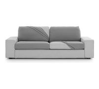 ECOMMERC3 | Funda de Asiento para Sofá Bielástica Talla L - Funda Silla Color Gris Ajuste, Fácil de Poner y Quitar con Gomas de Sujeción
