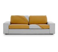 ECOMMERC3 | Funda de Asiento para Sofá Bielástica Talla L - Funda Silla Color Mostaza Ajuste, Fácil de Poner y Quitar con Gomas de Sujeción