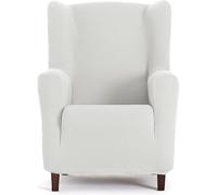 ECOMMERC3 | Funda de Sillón Orejero Bielástica Transpirable Ajuste Antideslizante - Funda Sillón Orejero Protección Completa contra Desgaste, Fácil de Poner y Quitar Color Blanco