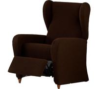 ECOMMERC3 | Funda de Sillón Relax Bielástica en 4 Piezas, Transpirable y Fácil de Instalar - Funda Sillón Relax Color Marrón Protección Completa y Renovación Estilo Tapizado