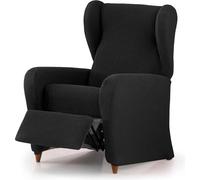 ECOMMERC3 | Funda de Sillón Relax Bielástica en 4 Piezas, Transpirable y Fácil de Instalar - Funda Sillón Relax Color Negro Protección Completa y Renovación Estilo Tapizado