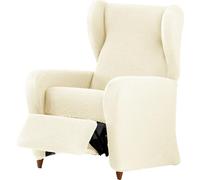 ECOMMERC3 | Funda de Sillón Relax Bielástica en 4 Piezas, Transpirable y Fácil de Instalar - Funda Sillón Relax Color Crudo Protección Completa y Renovación Estilo Tapizado