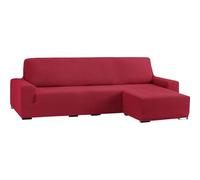 ECOMMERC3 | Funda de Sofá Chaiselongue Bielástica para Brazo Corto Derecha - Funda Sofá Chaise Longue Color Burdeos Adaptable a Todos los Modelos - Funda Sofá Ajuste Espumas de Sujeción