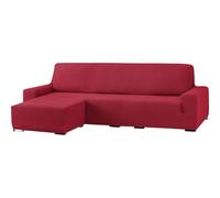 ECOMMERC3 | Funda de Sofá Chaiselongue Bielástica para Brazo Corto Izquierda - Funda Sofá Chaise Longue Color Burdeos Adaptable a Todos los Modelos - Funda Sofá Ajuste Espumas de Sujeción