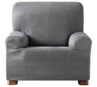 ECOMMERC3 | Funda de Sofá Elástica Jacquard Tamaño 1 Plaza Ajuste Universal y Transpirable - Funda Sofá Color Gris Protección Antidesgaste Diseño Antideslizante con Banda Elástica