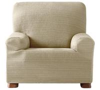 ECOMMERC3 | Funda de Sofá Elástica Jacquard Tamaño 1 Plaza Ajuste Universal y Transpirable - Funda Sofá Color Crudo Protección Antidesgaste Diseño Antideslizante con Banda Elástica