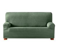 ECOMMERC3 | Funda de Sofá Elástica Jacquard Tamaño 2 Plazas Ajuste Universal y Transpirable - Funda Sofá Color Verde Protección Antidesgaste Diseño Antideslizante con Banda Elástica