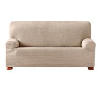 ECOMMERC3 | Funda de Sofá Elástica Jacquard Tamaño 2 Plazas Ajuste Universal y Transpirable - Funda Sofá Color Crudo Protección Antidesgaste Diseño Antideslizante con Banda Elástica