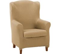 ECOMMERC3 | Funda para Sillón Orejero Duplex Elástica y Extrasuave Color Beige - Funda Sillón Orejero Duplex Ajustable 100% Made in Spain
