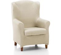 ECOMMERC3 | Funda para Sillón Orejero Duplex Elástica y Extrasuave Color Marfil - Funda Sillón Orejero Duplex Ajustable 100% Made in Spain