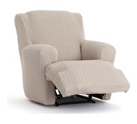 ECOMMERC3 | Funda para Sillón Pies Juntos Relax Bielástica, Transpirable y Fácil de Colocar - Funda Sillón Pies Juntos Relax Color Lino con Espumas de Sujeción