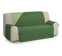 ECOMMERC3 | Funda para Sofá 3 Plazas Tacto Extrasuave - Funda Sofá Ajustable con Acolchado Color Verde/Botella - Funda Sofá Reversible