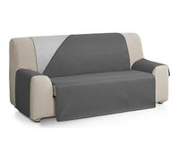 ECOMMERC3 | Funda para Sofá 4 Plazas XL Tacto Extrasuave - Funda Sofá Ajustable con Acolchado Color Gris/Antracita - Funda Sofá Reversible