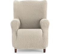 ECOMMERC3 | Funda Sillón 1 Plaza Orejero Universal y Versátil - Funda Sillón Color Crudo Protector Fácil de Colocar para Respaldo, Asiento y Brazos