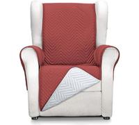 ECOMMERC3 | Funda Sillón 1 Plaza/Relax Confort Máximo y Ajuste Completo - Funda para Sillón 1 Plaza y Sillón Relax Color Rojo/Gris