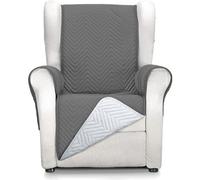 ECOMMERC3 | Funda Sillón 1 Plaza/Relax Confort Máximo y Ajuste Completo - Funda para Sillón 1 Plaza y Sillón Relax Color Gris/Antracita