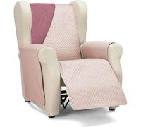 ECOMMERC3 | Funda Sillón 1 Plaza/Relax Confort Máximo y Ajuste Completo - Funda para Sillón 1 Plaza y Sillón Relax Color Berenjena/Salmón