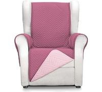 ECOMMERC3 | Funda Sillón 1 Plaza/Relax Confort Máximo y Ajuste Completo - Funda para Sillón 1 Plaza y Sillón Relax Color Berenjena/Salmón
