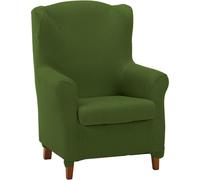 ECOMMERC3 | Funda Sillón Orejero Dúplex Acolchada y Súper Ajustable - Funda Sillón Orejero Dúplex Elástica Color Verde 100% Made in Spain
