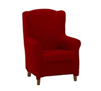 ECOMMERC3 | Funda Sillón Orejero Dúplex Acolchada y Súper Ajustable - Funda Sillón Orejero Dúplex Elástica Color Rojo 100% Made in Spain