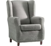 ECOMMERC3 | Funda Sillón Orejero Elástica de Jacquard, Transpirable y Antidesgaste - Funda Sillón Orejero Color Gris Fácil de Poner y Quitar, Diseño Estilo Tapizado