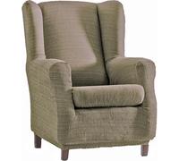 ECOMMERC3 | Funda Sillón Orejero Elástica de Jacquard, Transpirable y Antidesgaste - Funda Sillón Orejero Color Taupe Fácil de Poner y Quitar, Diseño Estilo Tapizado