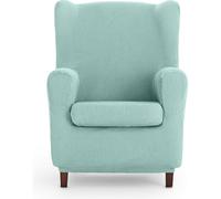 ECOMMERC3 | Funda Sillón Orejero Universal y Versátil - Funda Sillón Color Agua Marina Protector Fácil de Colocar para Respaldo, Asiento y Brazos