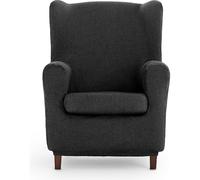 ECOMMERC3 | Funda Sillón Orejero Universal y Versátil - Funda Sillón Color Gris Oscuro Protector Fácil de Colocar para Respaldo, Asiento y Brazos