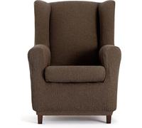 ECOMMERC3 | Funda Sillón Orejero Universal y Versátil - Funda Sillón Color Marrón Protector Fácil de Colocar para Respaldo, Asiento y Brazos