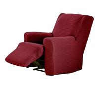 ECOMMERC3 | Funda Sillón Pies Juntos Relax Elástica de Jacquard - Funda Sillón Burdeos Ajuste Sola Pieza, Transpirable y Antidesgaste, Fácil de Poner y Quitar