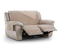 ECOMMERC3 | Funda Sillón Relax 2x2 Acolchada y Reversible - Funda Sillón Relax Beige Protector de Sofá Ajustable, Confort Extra y Diseño Elegante