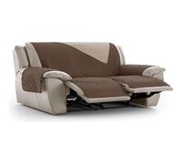 ECOMMERC3 | Funda Sillón Relax 3x2 Acolchada y Reversible - Funda Sillón Relax Marrón Protector de Sofá Ajustable, Confort Extra y Diseño Elegante