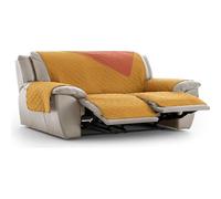 ECOMMERC3 | Funda Sillón Relax 3x2 Acolchada y Reversible - Funda Sillón Relax Mostaza Protector de Sofá Ajustable, Confort Extra y Diseño Elegante
