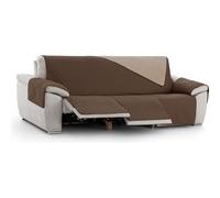 ECOMMERC3 | Funda Sillón Relax 3x3 Acolchada y Reversible - Funda Sillón Relax Marrón Protector de Sofá Ajustable, Confort Extra y Diseño Elegante