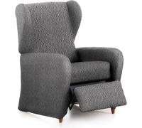 ECOMMERC3 | Funda Sillón Relax Bielástica 4 Piezas, Ajuste Transpirable - Funda Sillón Relax Gris Oscuro Protección contra el Desgaste Diario