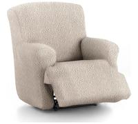 ECOMMERC3 | Funda Sillón Relax Pies Juntos Bielástica Ajuste Espumas de Sujeción - Funda Sillón Relax Crudo Transpirable y Resistente