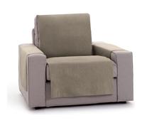 ECOMMERC3 | Funda Sofá 1 Plaza Fácil de Colocar con Gomas Elásticas para Ajuste Firme - Funda Sofá Taupe Ideal para Proteger y Renovar Respaldo, Asiento y Brazos