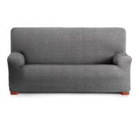 ECOMMERC3 | Funda Sofá 2 Plazas Bielástica Tejido Súper Elástico - Funda Sofá Gris Oscuro Transpirable y Ajustable con Espumas de Sujeción y Gomas