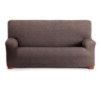 ECOMMERC3 | Funda Sofá 2 Plazas Bielástica Tejido Súper Elástico - Funda Sofá Marrón Transpirable y Ajustable con Espumas de Sujeción y Gomas