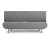 ECOMMERC3 | Funda Sofá 3 Plazas Clic-Clac Súper Elástico - Funda Sofá Color Gris Ideal para Sofá-Cama, Clic Clac o Libro, Transpirable y Fácil de Colocar