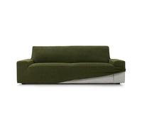 ECOMMERC3 | Funda Sófa 3 Plazas Súper Elástica Tacto Suave Fabricada 100% en España - Funda Sofá Color Cesped Incluye Barritas de Espuma para Ajuste