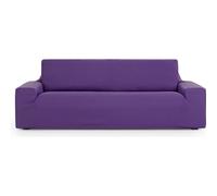 ECOMMERC3 | Funda Sofá 3 Plazas Universal y Versátil - Funda Sofá Color Morado Protector Fácil de Colocar para Respaldo, Asiento y Brazos